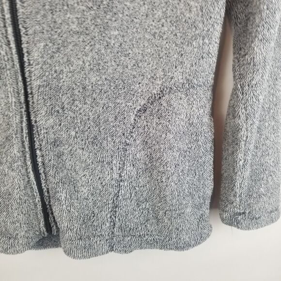 STAN HERMAN ZIP UP FLEECE JACKET. SIZE M. Grayish black. Full front zipper. - Picture 2 of 15